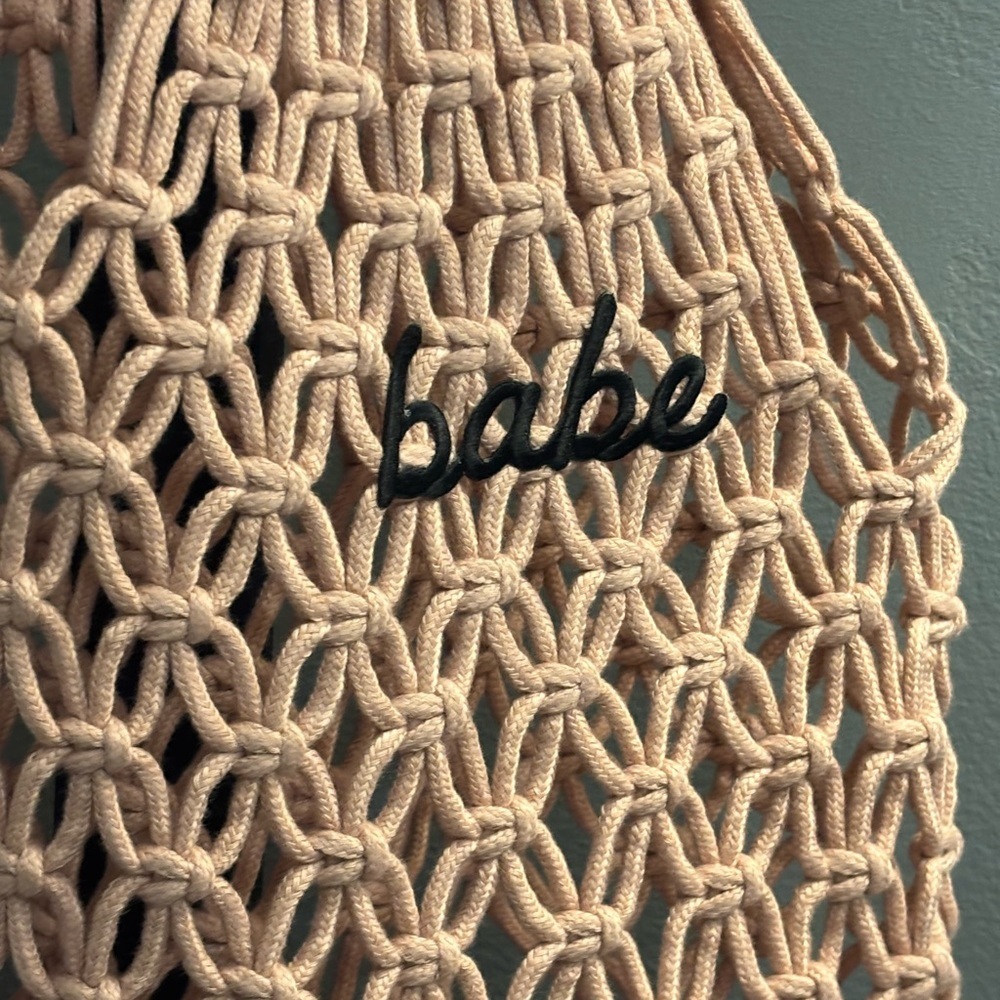 Boho Macrame Beach Bag - Picture 3 of 5